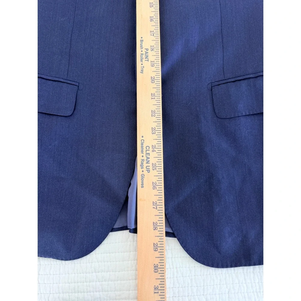 Suitsupply Navy Blue Vitale Barberis Canonico Super 110s Wool Blazer 38R DB113NI
